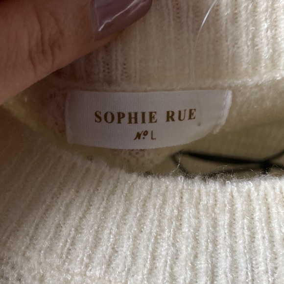 Sophie rue BNWT cream sweater - Picture 2 of 4